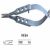 金钟显微眼用持针钳扁柄 YZE060 12cm 钩形 扁柄