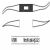 金钟鼻剥离器H7Q080 19cm 弯长圆形 头宽2.5/2.5