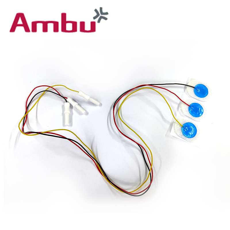AMBU 丹麦安保蓝点心电电极片 NF-50-K/12/EU 12片/袋，600片/小箱，1200片/大箱