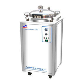 上海申安不锈钢立式压力蒸汽灭菌器（全不锈钢）LDZX--30FAS 翻盖式 自控型