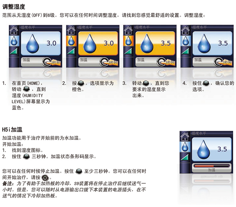 瑞思迈 H5i 加温湿化器