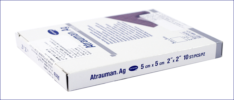 保赫曼德湿银 含银伤口敷料 Atrauman AG st 5x5cm