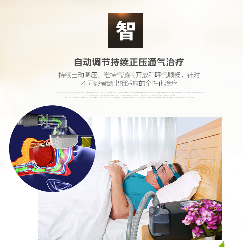 瑞迈特呼吸机双水平BMC-730-25A 止鼾改善睡眠 家用睡眠呼吸器