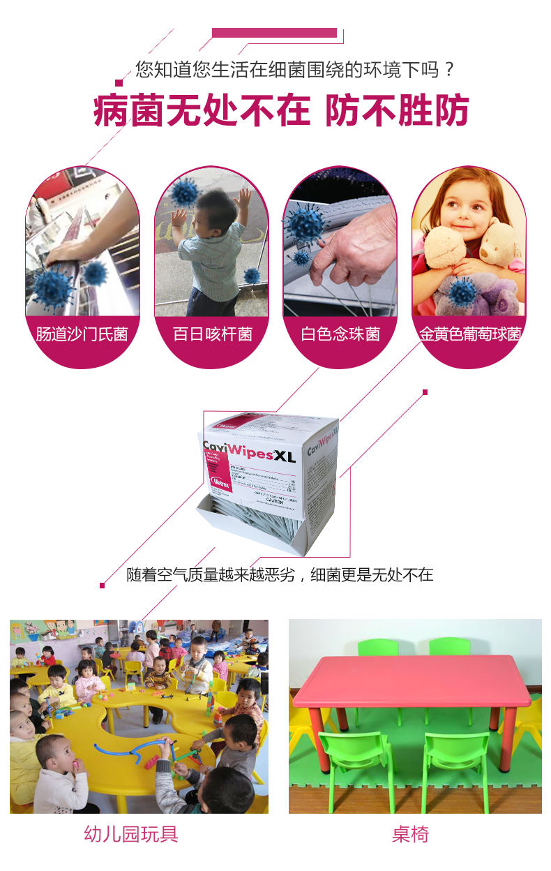 麦瑞斯 卡瓦布家庭消毒巾独立包装50片 消毒清洁湿巾 家居母婴玩具家电旅行