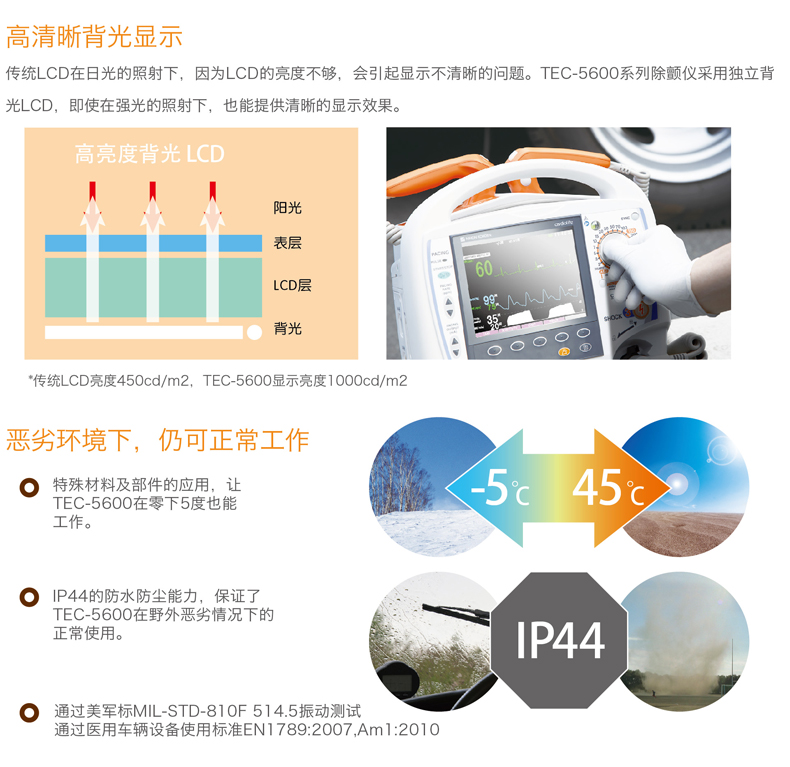 日本光电除颤监护仪 TEC-5631C 除颤仪 除颤器