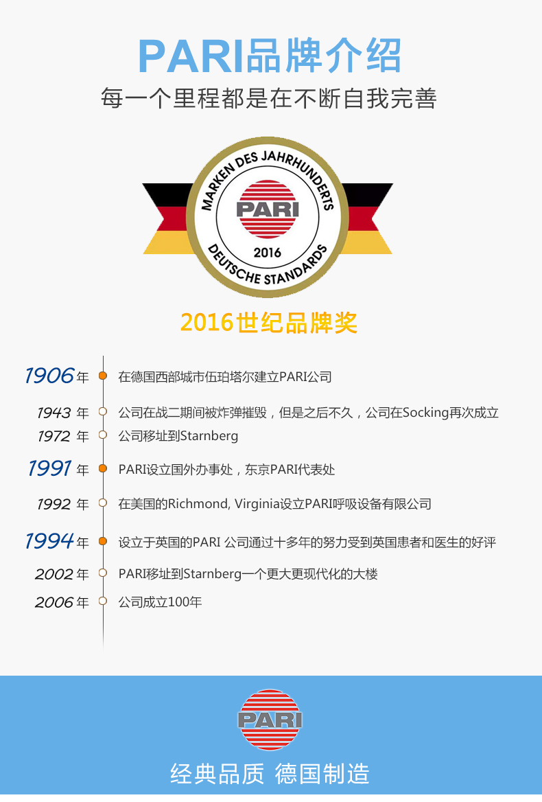 德国百瑞雾化器 PARI SINUS家用鼻炎雾化机 医用鼻窦炎雾化吸入机