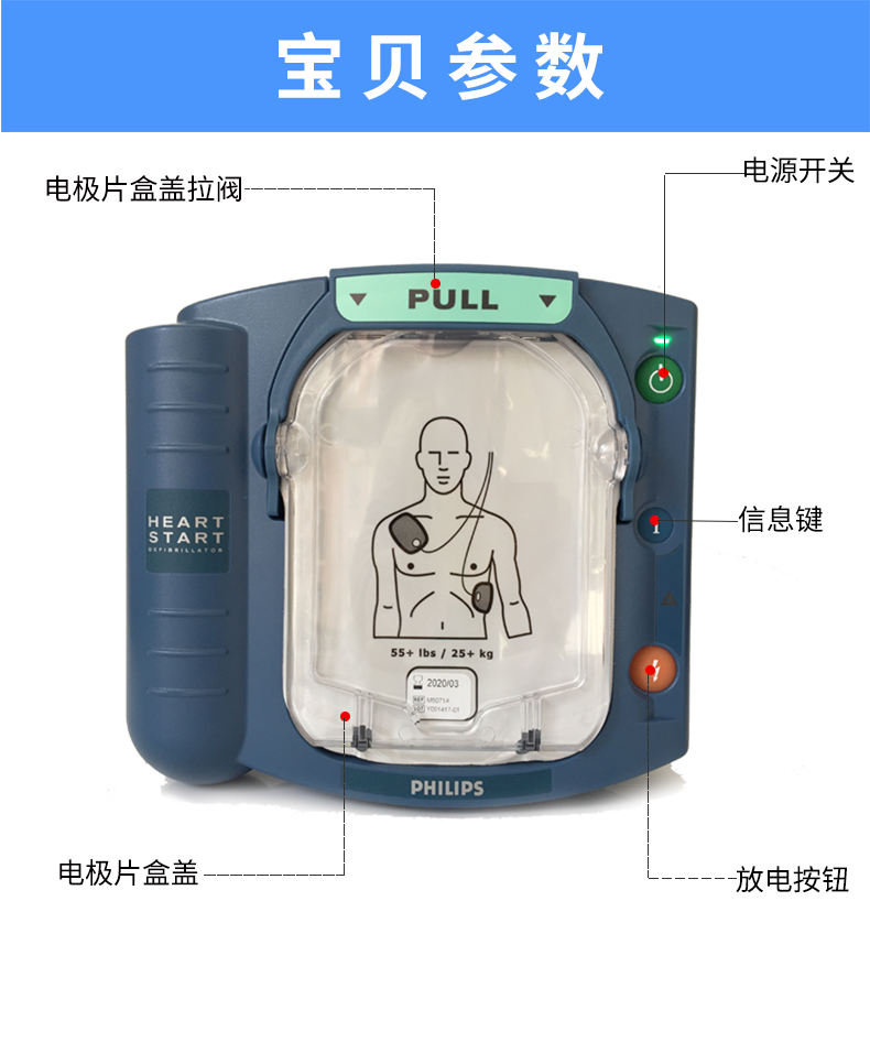 飞利浦自动体外除颤器HS1 