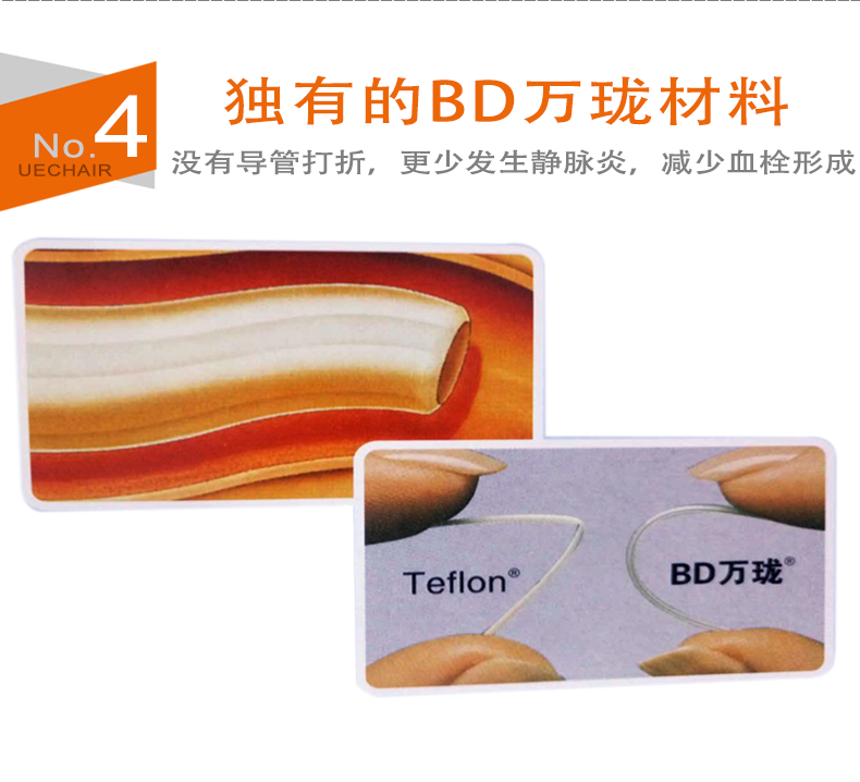 BD 碧迪 24G Y型静脉留置针密闭式 