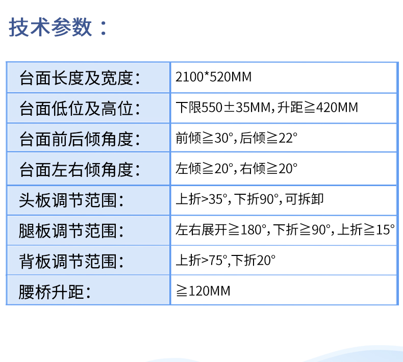 益生电动手术台