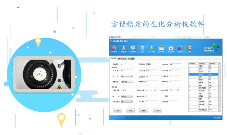 诺安诺泰生化分析仪NVAS6805 分析软件