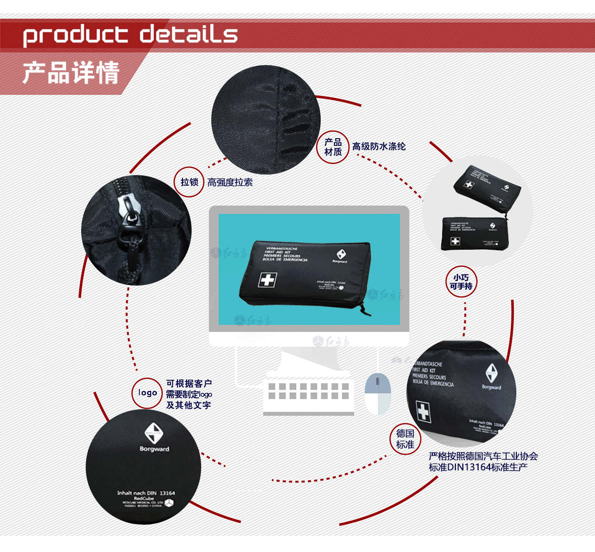 红立方 急救包 RCC-DIN13164