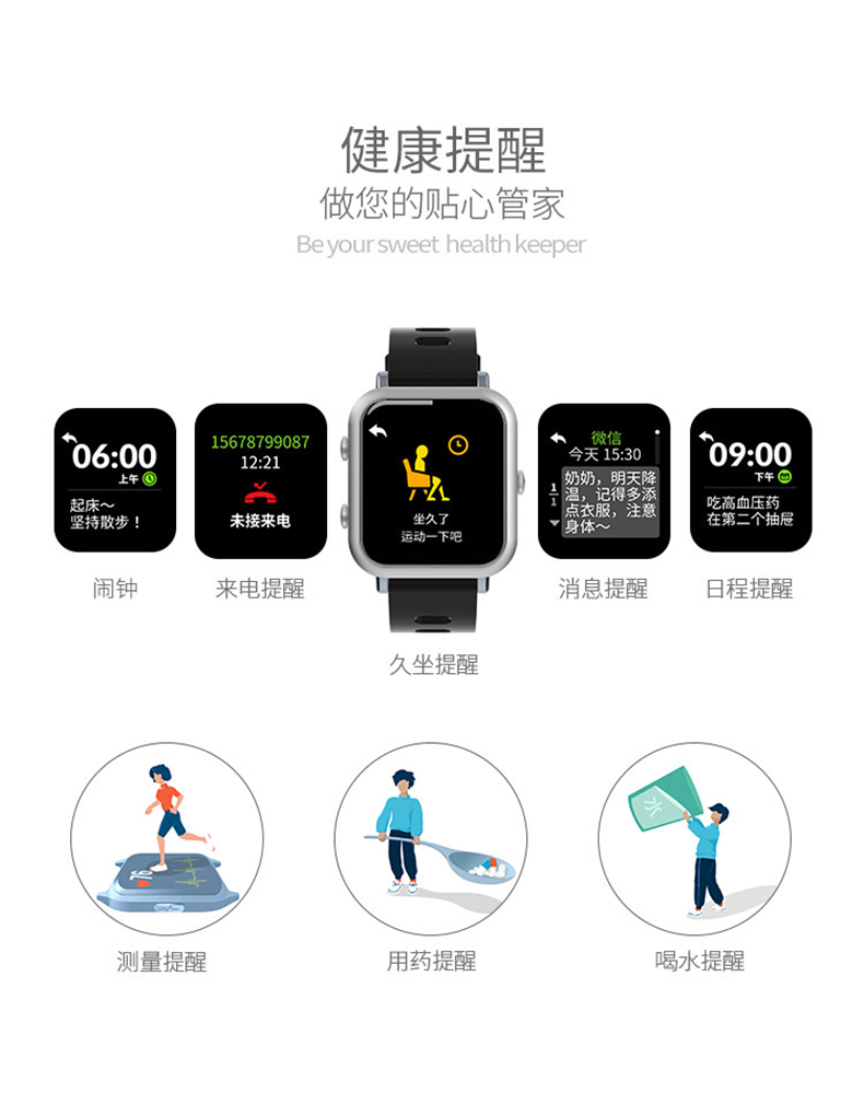 乐普LEPU WATCH W1 PRO智能心电手表